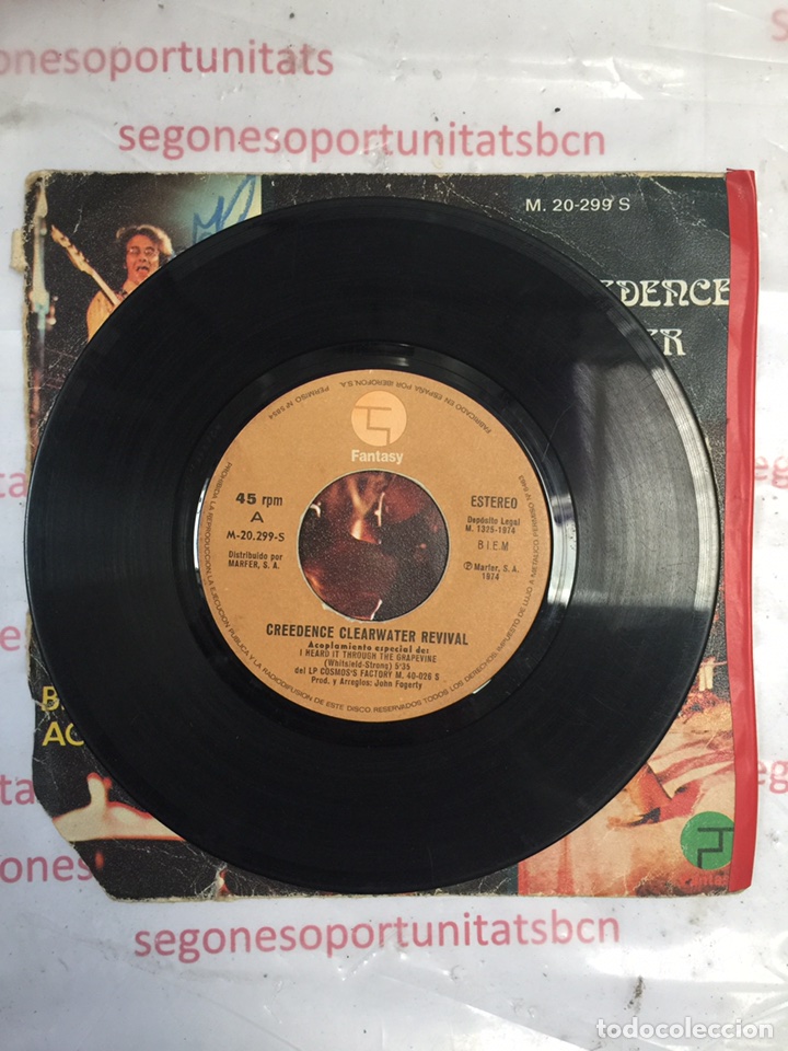 Discos de vinilo: Creedence clearwater revival - Single disco vinilo - Foto 2