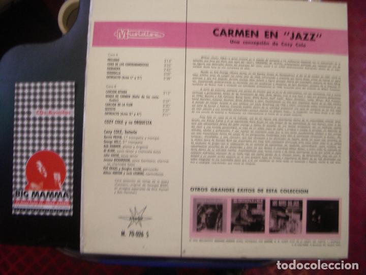 Discos de vinilo: COZY COLE- CARMEN EN JAZZ - Foto 2