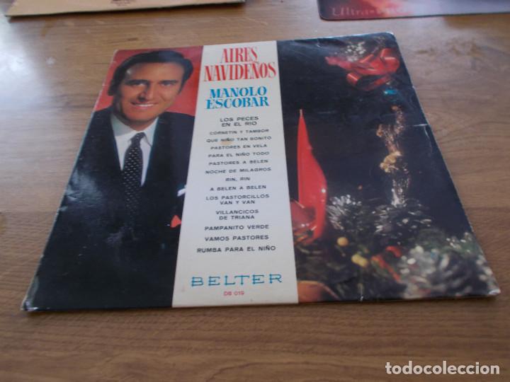 Discos de vinilo: AIRES NAVIDE&Ntilde;OS. MANOLO ESCOBAR. - Foto 1