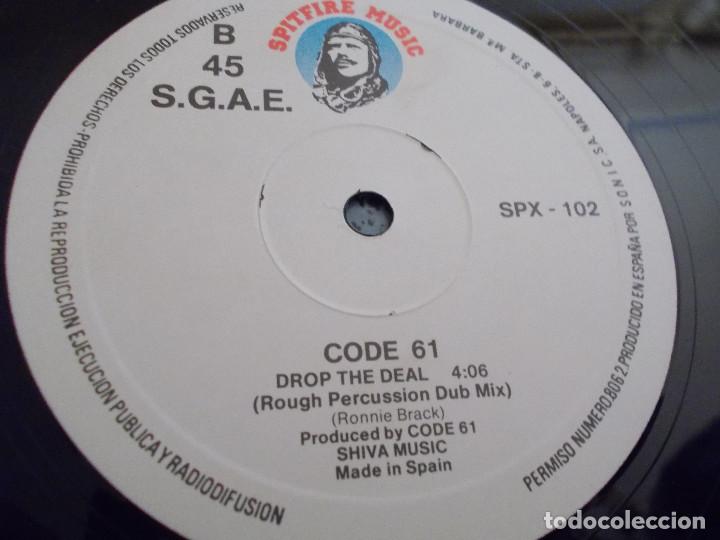 Discos de vinilo: CODE 61. DROP THE DEAL - Foto 3