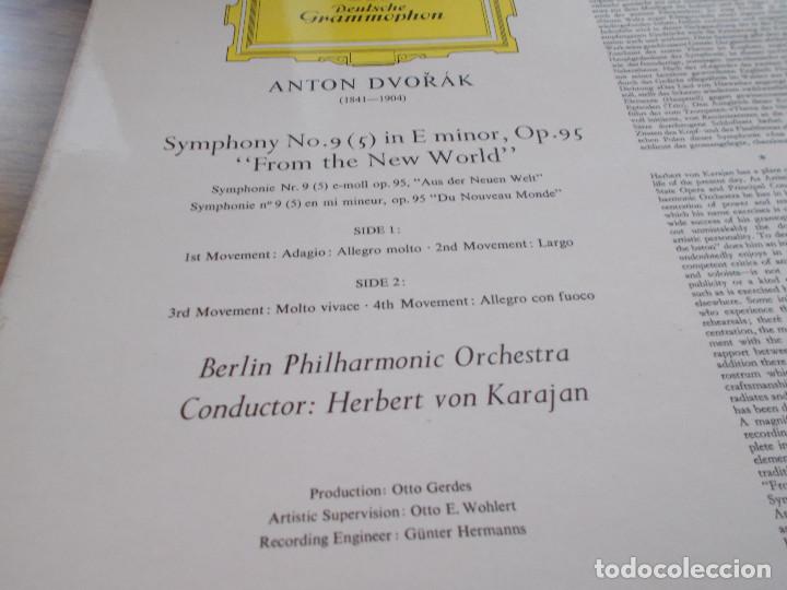 Discos de vinilo: DVORAK. SYMPHONY N&ordm; 5, FROM THE NEW WORLD - Foto 2