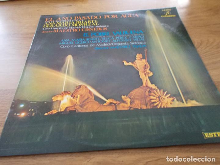 Disques de vinyle: EL A&Ntilde;O PASADO POR AGUA Y EL POBRE VALBUENA. ANA MARIA IRIARTE, GERARDO MONREAL.