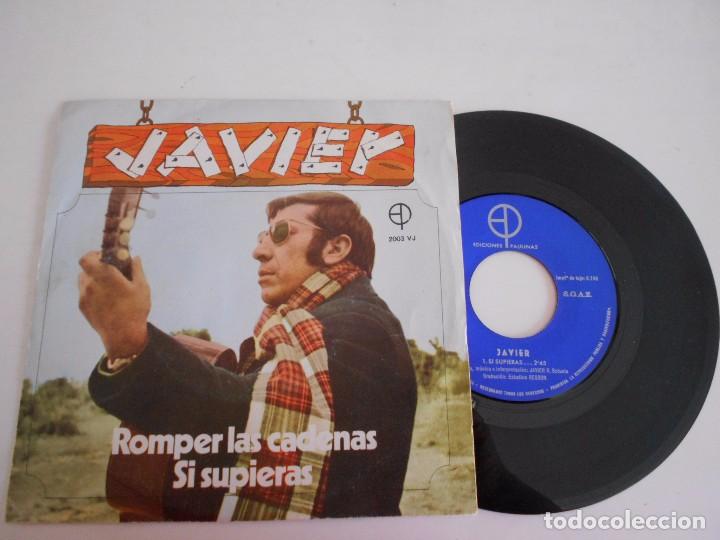 Vinyl-Schallplatten: JAVIER-SINGLE ROMPER LAS CADENAS 1970