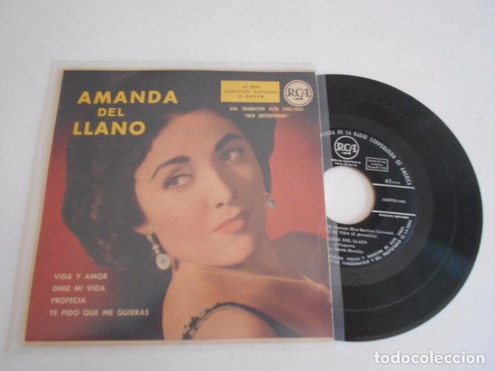 Discos de vinilo: AMANDA DEL LLANO-EP VIDA Y AMOR +3 - Foto 1