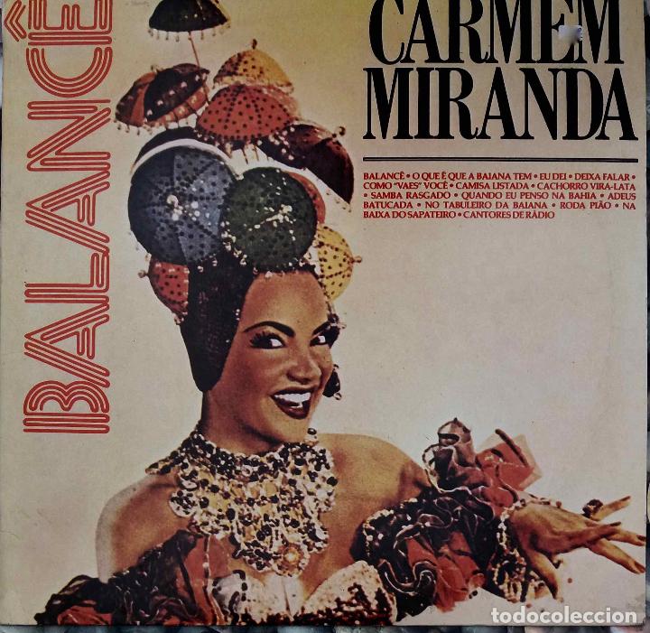 Discos de vinilo: CARMEN MIRANDA, BALANCE. LP BRASIL - Foto 1