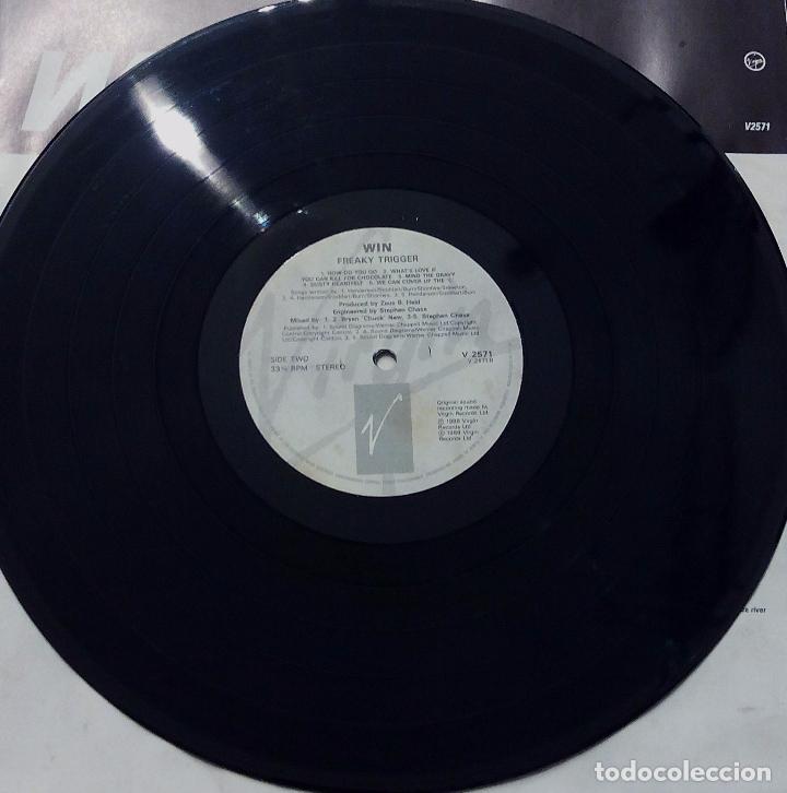 Discos de vinilo: LP WIN -  FREAKY TRIGGER - VIRGIN RECORDS 1988. - Foto 4