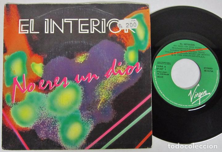 Dischi in vinile: EL INTERIOR - NO ERES UN DIOS + BEBE - SINGLE - VIRGIN 1989 SPAIN - PROMO