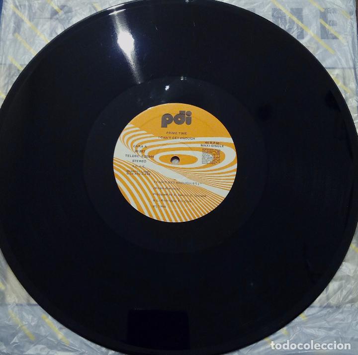 Discos de vinilo: MAXI SINGLE PRIME TIME - I CANT  GET ENOUGH - PDI 1986. - Foto 4