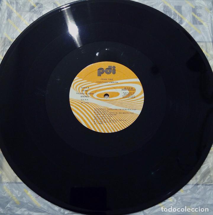 Discos de vinilo: MAXI SINGLE PRIME TIME - I CANT  GET ENOUGH - PDI 1986. - Foto 5