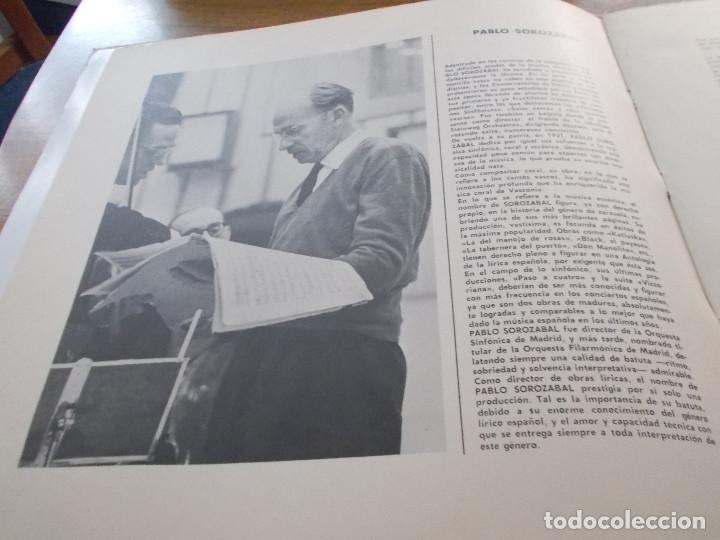 Discos de vinilo: LA DEL MANOJO DE ROSAS.. PABLO SOROZABAL. CON LIBRETO - Foto 4