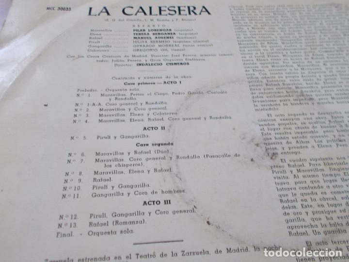 Discos de vinilo: LA CALESERA. - Foto 2
