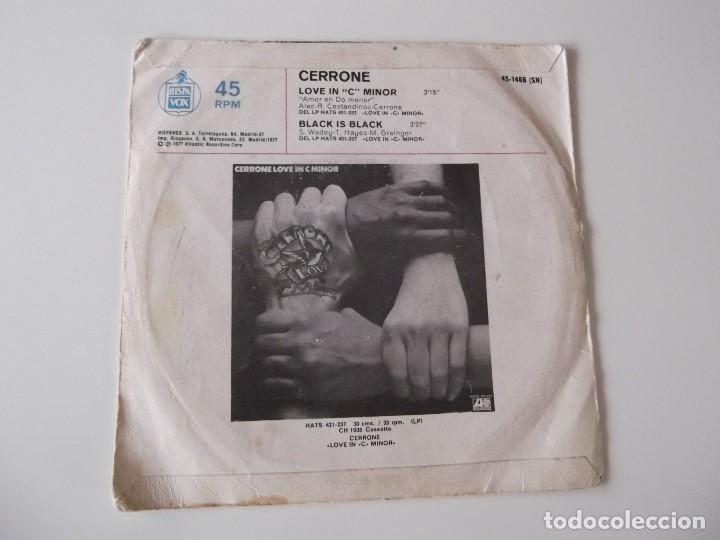 Discos de vinilo: CERRONE - Amor en do menor / Black is black - Foto 2