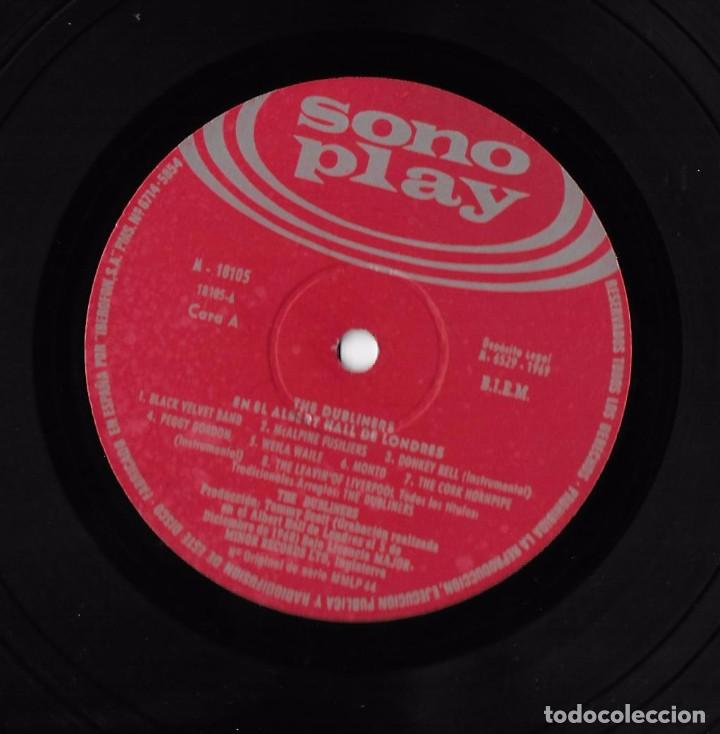 Discos de vinilo: DUBLINERS, THE: EN EL ALBERT HALL DE LONDRES - Foto 3