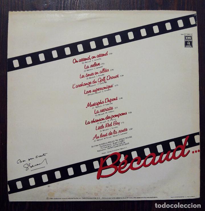 Discos de vinilo: LP GILBERT B&Eacute;CAUD - ON ATTEND ON ATTEND - EMI 1984. - Foto 2