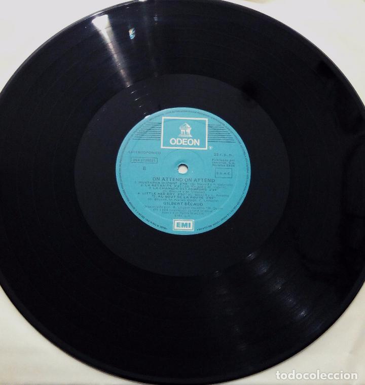 Discos de vinilo: LP GILBERT B&Eacute;CAUD - ON ATTEND ON ATTEND - EMI 1984. - Foto 5