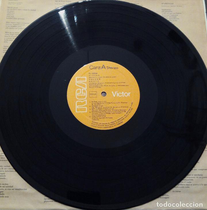 Discos de vinilo: LP AMAYA - VOLVER - RCA 1986. - Foto 4