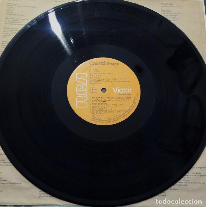 Discos de vinilo: LP AMAYA - VOLVER - RCA 1986. - Foto 5