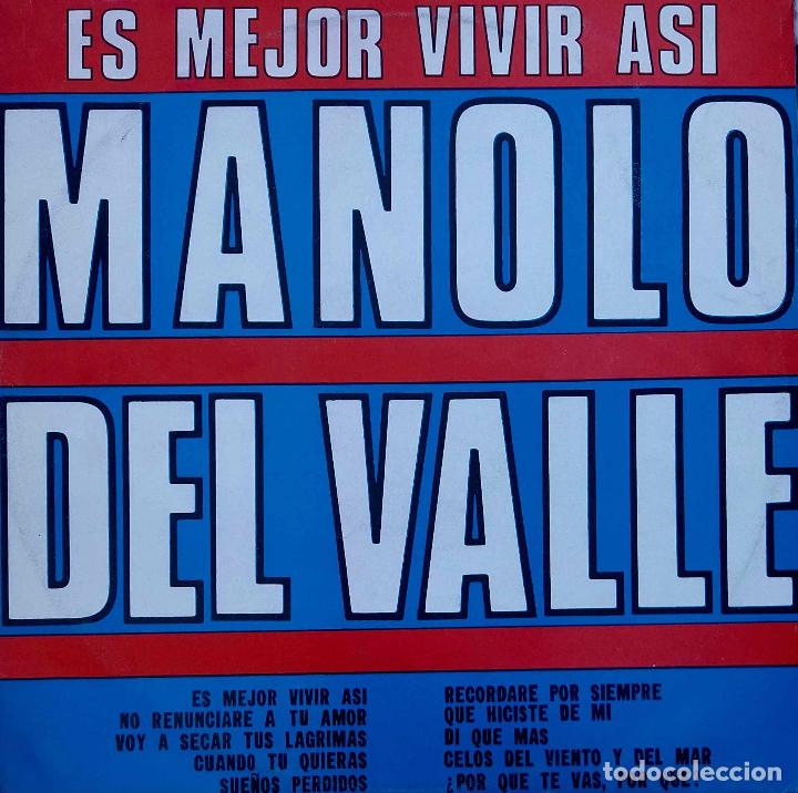 Discos de vinilo: MANOLO DEL VALLE, ES MEJOR VIVIR AS&Iacute;. LP CUBA