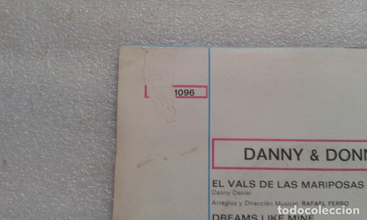 Discos de vinilo: DANNY & DONNA - EL VALS DE LAS MARIPOSAS SINGLE 1971 - Foto 4