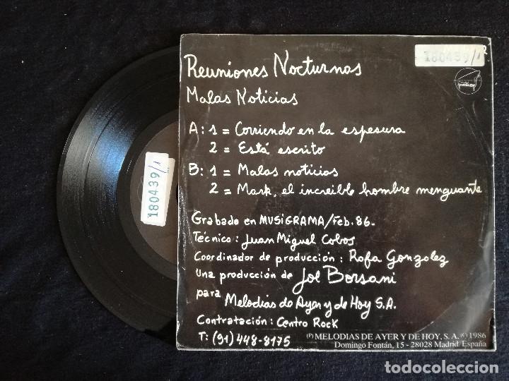 Discos de vinilo: MALAS NOTICIAS, REUNIONES NOCTURNAS (MELODIAS) SINGLE EP - CORRIENDO EN LA ESPESURA + 3 - Foto 2 - 93334060