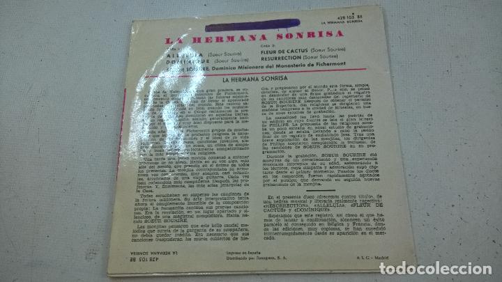 Discos de vinilo: LA HERMANA SONRISA-ALLELUIA + 3 -EP-PHILIPS-N - Foto 2