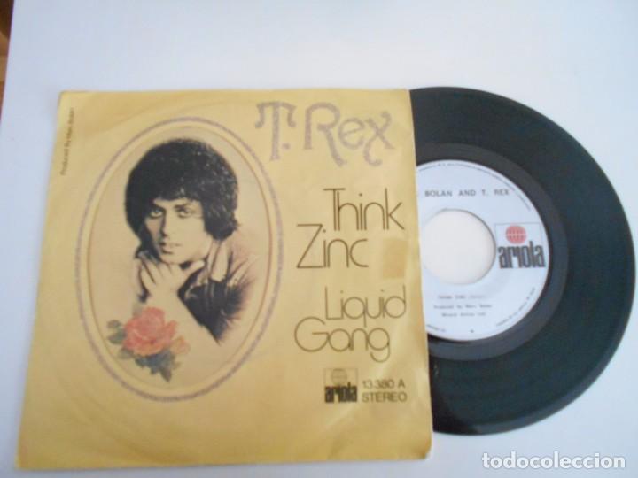 Vinyl-Schallplatten: T.REX-SINGLE THINK ZINC-1974