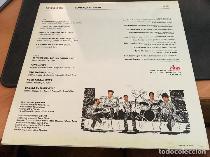 Discos de vinilo: ROVELL DOU (COMEN&Ccedil;A EL SHOW) LP ESPA&Ntilde;A 1990 (B-31) - Foto 2