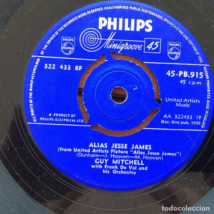 Discos de vinilo: Guy Mitchell - Alias Jesse James . SINGLE . 1958 UK - Foto 1