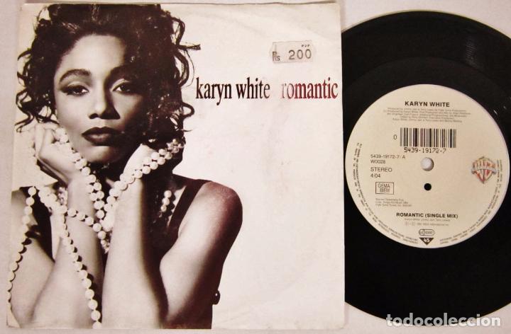 Discos de vinilo: KARYN WHITE - ROMANTIC / 2 VERSIONES - SINGLE - WB 1991 GERMANY - Foto 1
