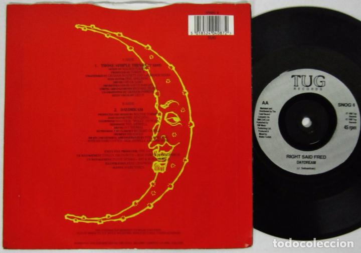 Discos de vinilo: RIGHT SAID FRED - THOSE SIMPLE THINGS - SINGLE - TUG RECORDS 1992 UK - Foto 2