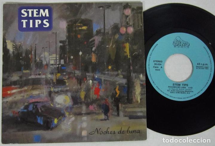 Discos de vinilo: STEM TIPS - NOCHES DE LUNA - SINGLE DINOMUSIC 1991 SPAIN - Foto 1