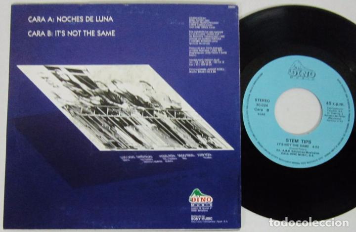 Discos de vinilo: STEM TIPS - NOCHES DE LUNA - SINGLE DINOMUSIC 1991 SPAIN - Foto 2