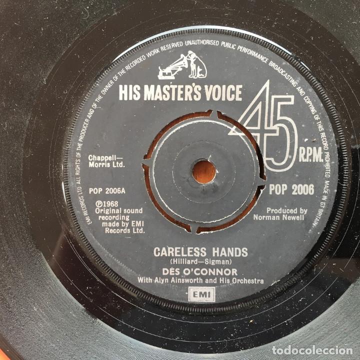 Discos de vinilo: Des OConnor - Careless Hands . SINGLE . 1980 UK - Foto 1