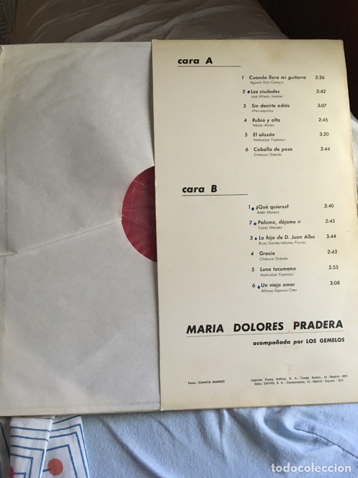 Discos de vinilo: MARIA DOLORES PRADERA-1973-VINILO NUEVO - Foto 2