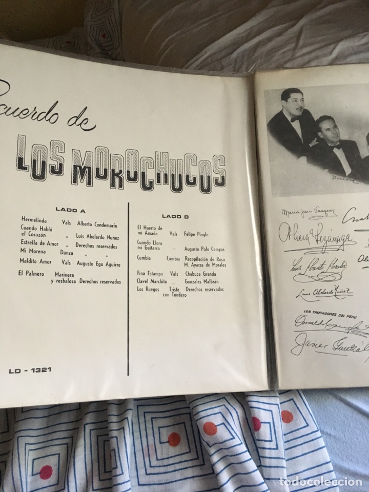 Discos de vinilo: LOS MOROCHUCOS-RECUERDO DE LOS MOROCHUCOS - Foto 2