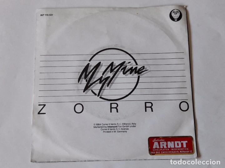 Discos de vinilo: My Mine - Zorro - 1984 - Single - Foto 2