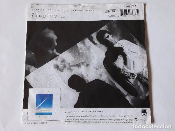 Discos de vinilo: Chris de Burgh - Missing You - 1988 - Single - Foto 2