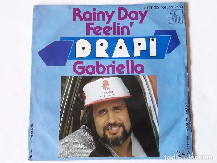 Discos de vinilo: Drafi - Rainy Day Feelin - 1980 - Single - Foto 2