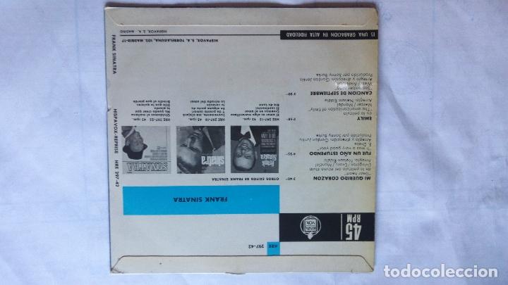 Discos de vinilo: FRANK SINATRA - MI QUERIDO CORAZON, HISPAVOX 1966 - HRE 297-42 - Foto 2