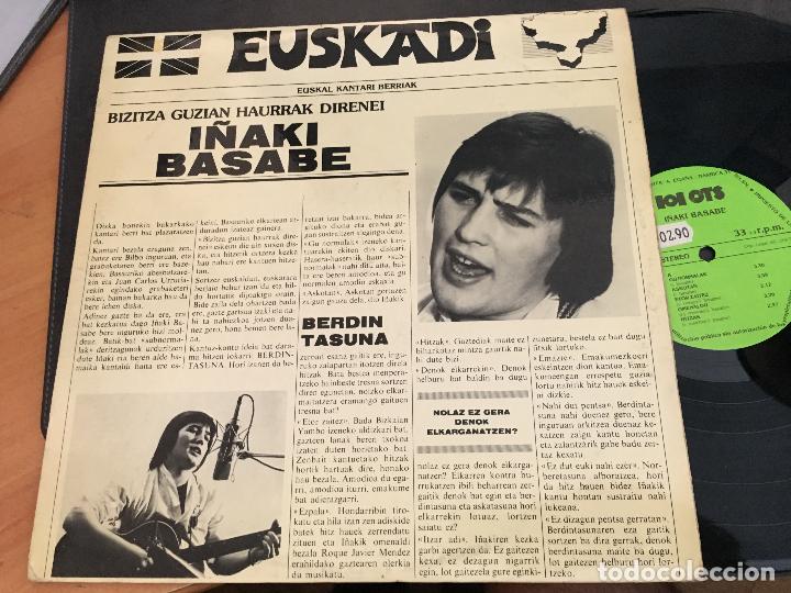 Discos de vinilo: I&Ntilde;AKI BASABE (EUSKADI) LP ESPA&Ntilde;A 1979 (B-19) - Foto 1
