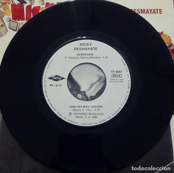Discos de vinilo: SINGLE MICKY - DESMAYATE - TWINS 1989. - Foto 4