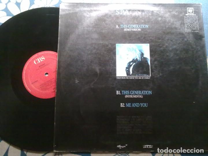 Discos de vinilo: SPAGNA - THIS GENERATION - Foto 2