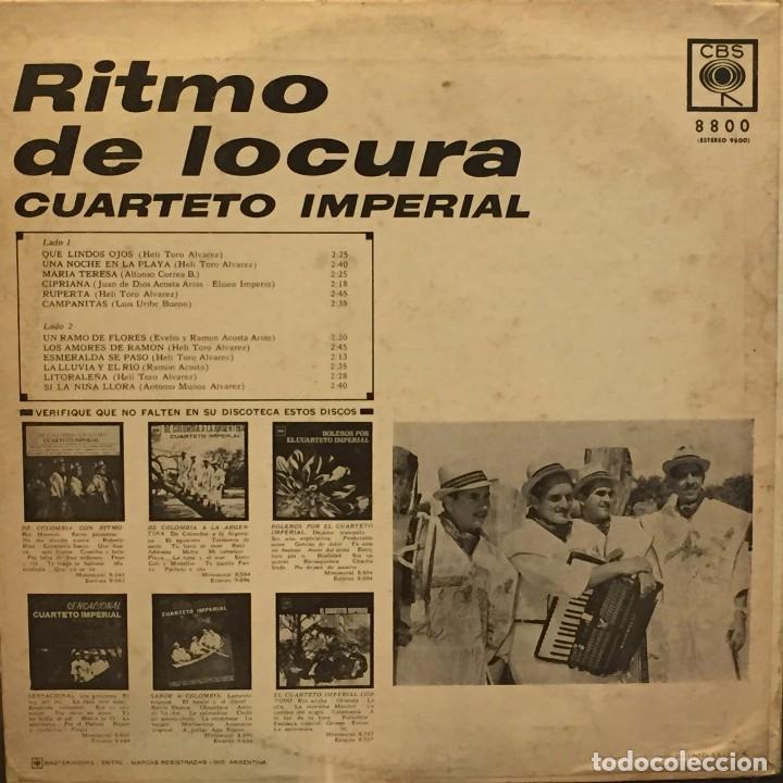 Discos de vinilo: LP argentino del Cuarteto Imperial a&ntilde;o 1968 - Foto 2