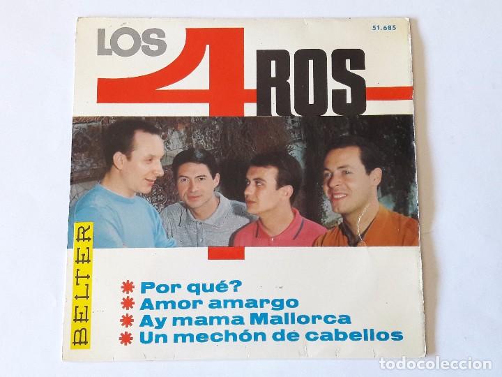 Discos de vinilo: Los 4 Ros - Amor Amargo - 1966 - Ep - Foto 1