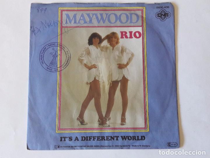 Discos de vinilo: Maywood - Rio / Its A Different World - 1981 - Single - Foto 1