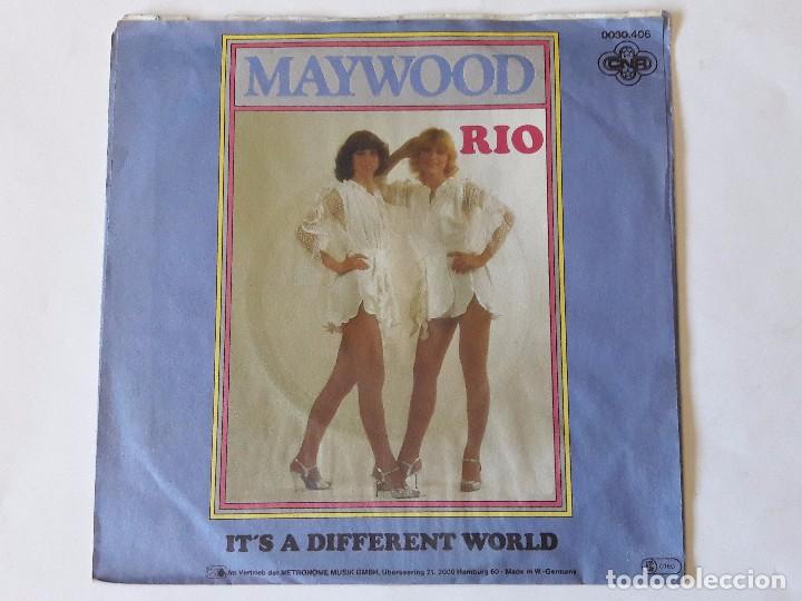 Discos de vinilo: Maywood - Rio / Its A Different World - 1981 - Single - Foto 2
