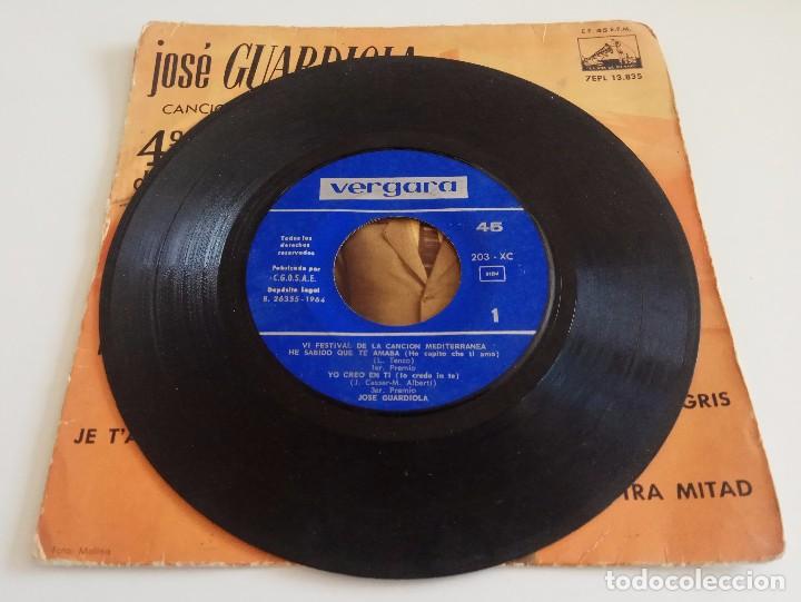 Discos de vinilo: VINILO MAXI SINGLE 7 JOS&Eacute; GUARDIOLA 1962 - Foto 2