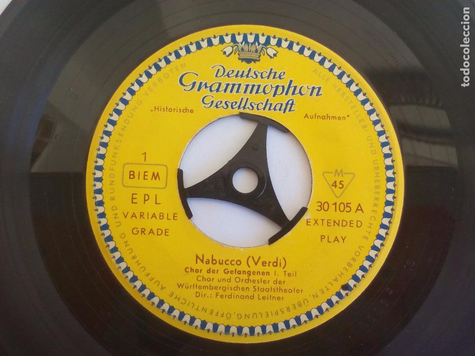 Discos de vinilo: Nabucco Verdi. Deutsche Grammophon gesellschaft. Germany Single Vinilo