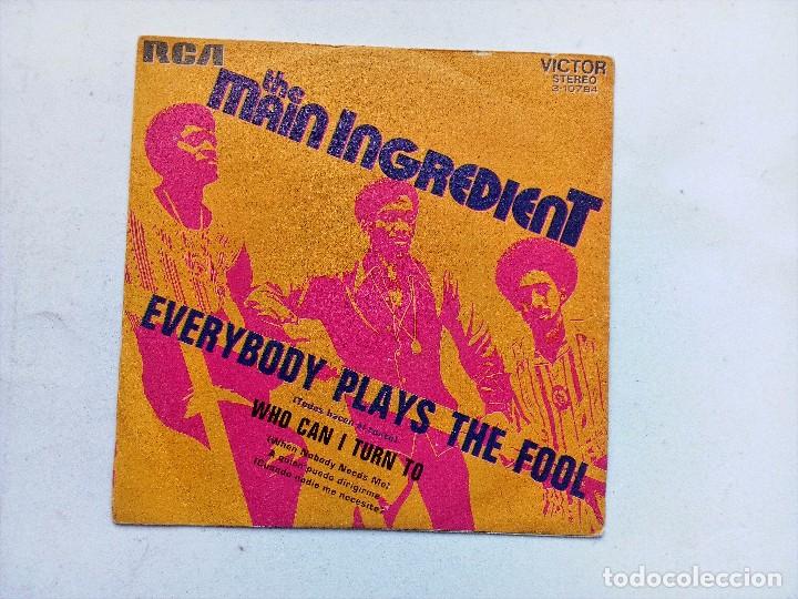 Discos de vinilo: THE MAIN INGREDIENT     SINGLE PROMO 1972 - Foto 1