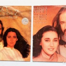 Discos de vinilo: SERGIO Y ESTIBALIZ LOTE DE 2 LPS 1985-1986 CUIDADO CON LA NOCHE SI SEÑOR. Lote 94252960